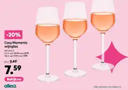 AllesZ Cosy moments wijnglas aanbieding