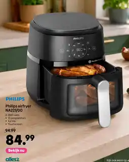 AllesZ Philips Philips airfryer NA221/00 aanbieding