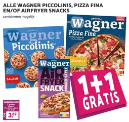 De Boerenschuur Wagner piccolinis, pizza fina en/of airfryer snacks aanbieding
