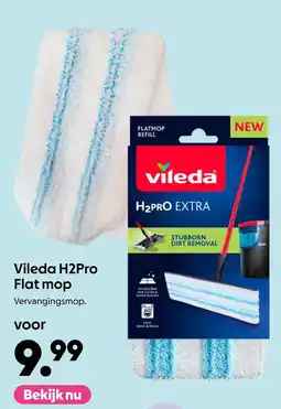 AllesZ Vileda H2Pro Flat mop aanbieding