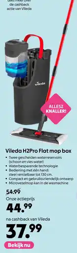 AllesZ Vileda H2Pro Flat mop box aanbieding