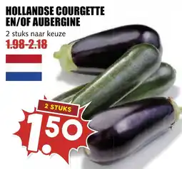 De Boerenschuur hollandse courgette en/of aubergine aanbieding