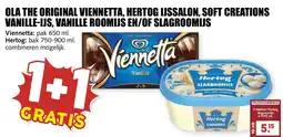 De Boerenschuur Ola the original viennetta, hertog ijssalon, soft creations vanille-ijs, vanille roomijs en/of slagroomijs aanbieding