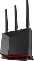 Bol.com ASUS RT-BE86U - Draadloze Router - WiFi Versterker - 10 Gbps port - Dual-Band - 6800 Mbps - WiFi 7 aanbieding