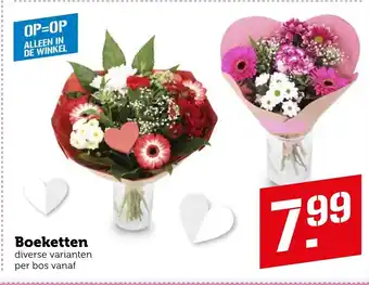 Coop Boeketten diverse varianten aanbieding