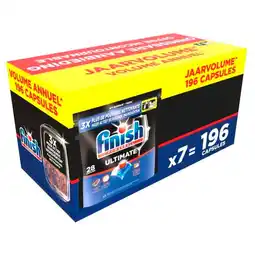 Trekpleister Finish Powerball Ultimate Vaatwascapsules aanbieding