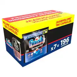 Trekpleister Finish Powerball Ultimate Vaatwascapsules aanbieding
