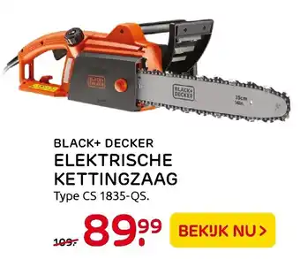 Praxis Black+Decker Elektrische kettingzaag Type CS 1835-QS aanbieding