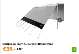 Obelink Obelink Sol Front XL Deluxe 140 voorwand aanbieding