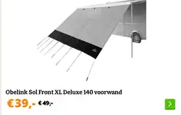 Obelink Obelink Sol Front XL Deluxe 140 voorwand aanbieding
