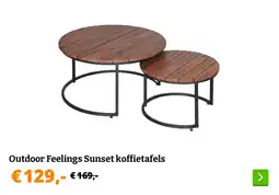 Obelink Outdoor Feelings Sunset koffietafels aanbieding