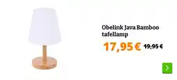 Obelink Obelink Java Bamboo tafellamp aanbieding