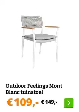 Obelink Outdoor Feelings Mont Blanc tuinstoel aanbieding