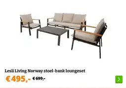 Obelink Lesli Living Norway stoel-bank loungeset aanbieding