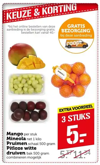 Coop Mango per stuk aanbieding