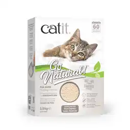 Zooplus 5,6 kg Catit Go Natural kattenbakvulling van erwtenhulzen, parfumvrij aanbieding