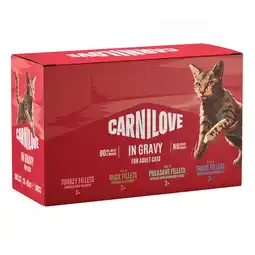 Zooplus 12x85g Mixpakket in saus (4 varianten) Carnilove Cat Pouch aanbieding