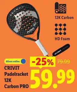 Lidl Crivit Padelracket aanbieding