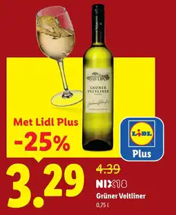 Lidl Nix Gruner Veltliner aanbieding