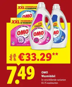 Lidl Omo wasmiddel aanbieding