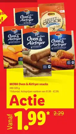Lidl Mora Oven & Airfryer snacks aanbieding