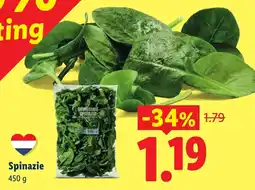 Lidl Spinazie aanbieding