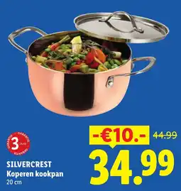 Lidl Silvercrest Koperen kookpan aanbieding