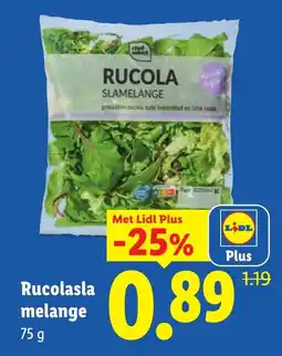 Lidl Rucolasla melange aanbieding
