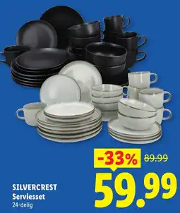 Lidl Silvercrest Serviesset aanbieding