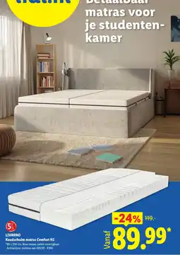 Lidl Livarno Koudschuim matras Comfort H2 aanbieding