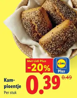 Lidl Kam-pioentje aanbieding
