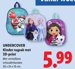 Lidl Undercover kinder rugzak aanbieding
