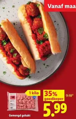 Lidl Gemengd gehakt aanbieding