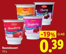 Lidl Milbona Roomdessert aanbieding