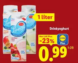 Lidl Linessa Drinkyoghurt aanbieding