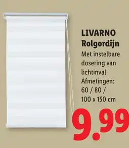 Lidl Livarno Rol gordijn aanbieding