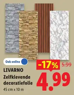 Lidl Livarno Zelfklevende decoratiefolie aanbieding
