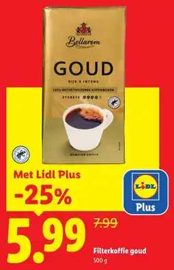 Lidl Bellarom Filterkoffie Goud aanbieding