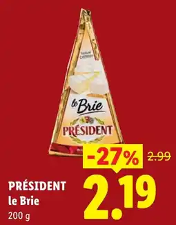 Lidl President le Brie aanbieding
