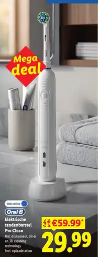 Lidl Oral-B Elektrische tandenborstel Pro Clean aanbieding