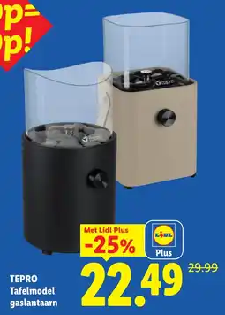 Lidl Tepro Tafelmodel gaslantaarn aanbieding