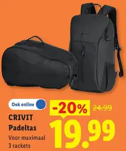 Lidl Crivit Padeltas aanbieding