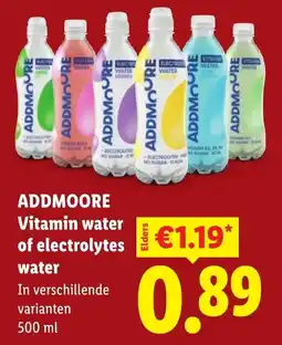 Lidl Addmoore Vitamin water aanbieding