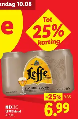 Lidl Leffe blond aanbieding