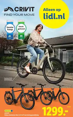 Lidl Crivit Urban elektrische fiets 3.0 aanbieding