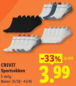 Lidl Crivit Sportsokken aanbieding