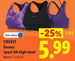 Lidl Crivit dames sport-bh high level aanbieding