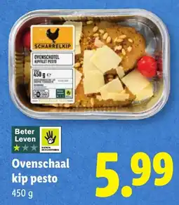 Lidl Ovenschaal kip pesto aanbieding