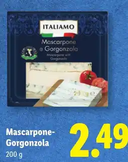 Lidl Mascarpone-Gorgonzola aanbieding