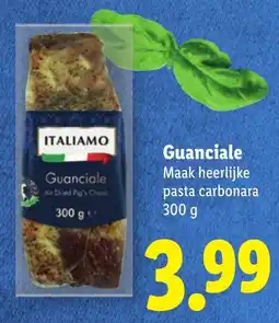 Lidl Italiamo Guanciale aanbieding